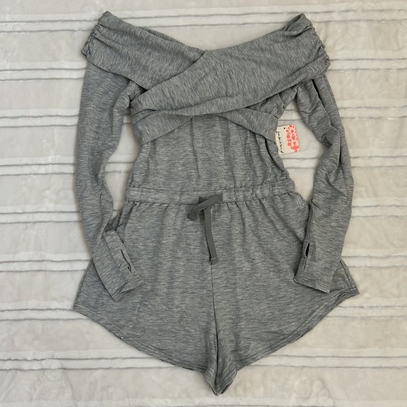 Free People Movement Love Spell One Piece Off The Shoulder Romper - Picture 3 of 8